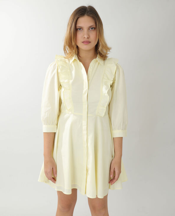 Robe trapèze jaune - Pimkie