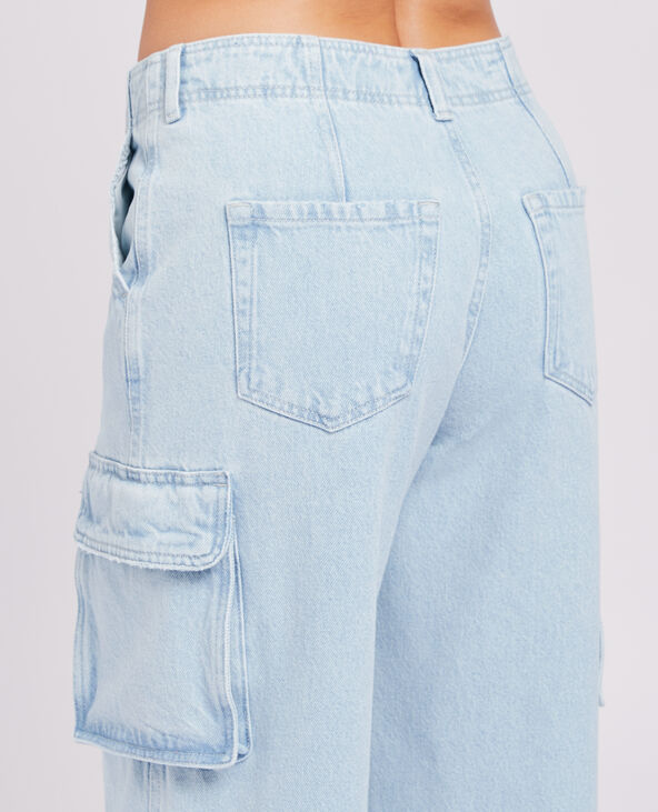 Jean cargo large bleu - Pimkie