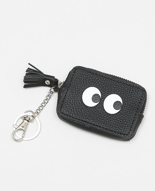 Mini porte-monnaie porte -clés noir - Pimkie