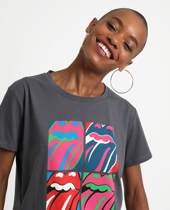 T-shirt The Rolling Stones noir - Pimkie