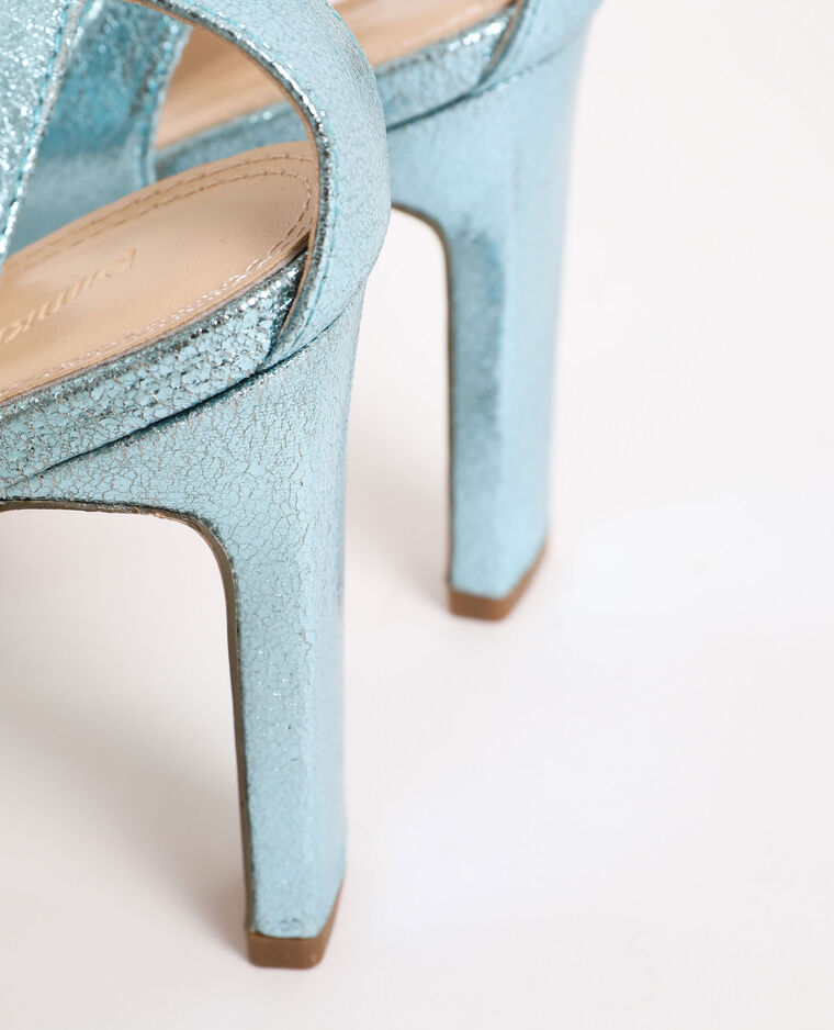 sandales bleu electrique