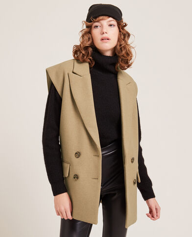 Veste oversize sans manches beige - Pimkie