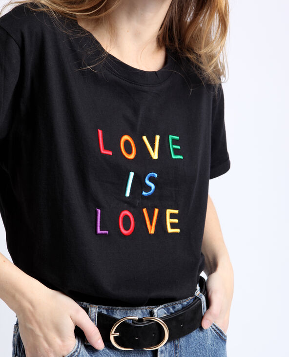 T-shirt LOVE noir - Pimkie