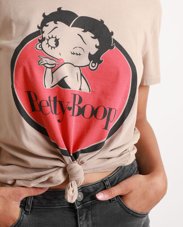 T-shirt Betty Boop beige - Pimkie