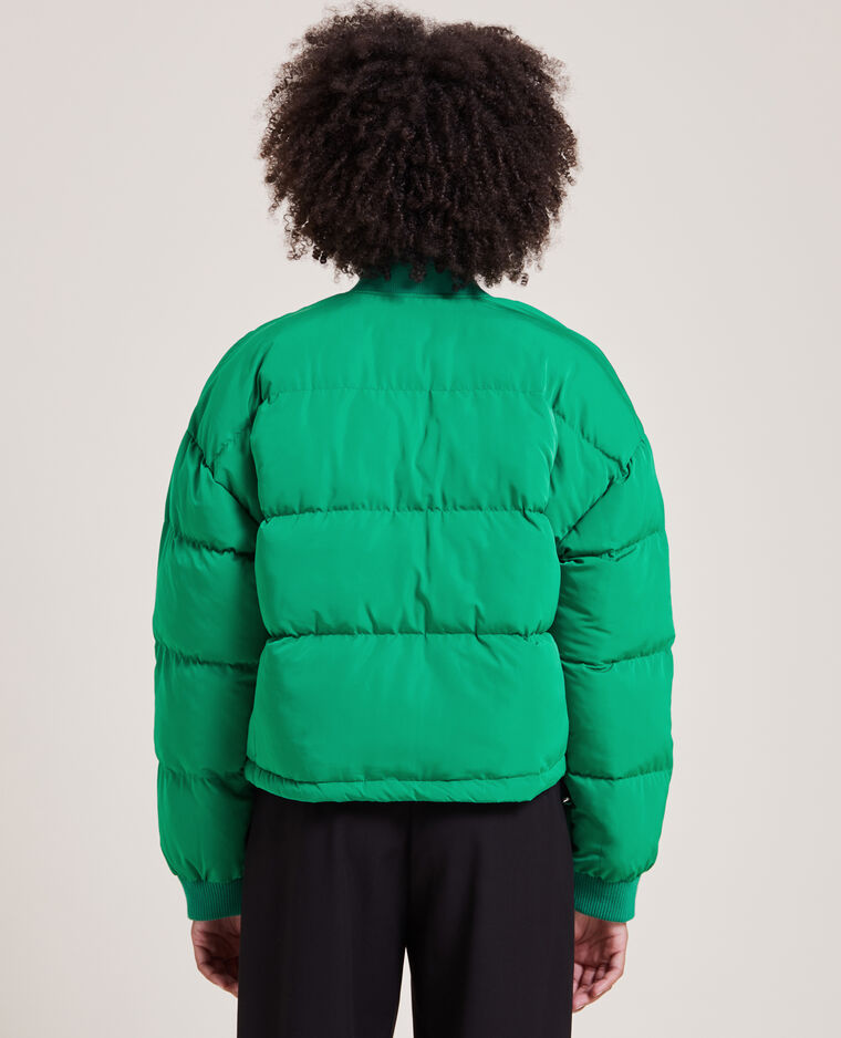 Doudoune col rond vert - Pimkie
