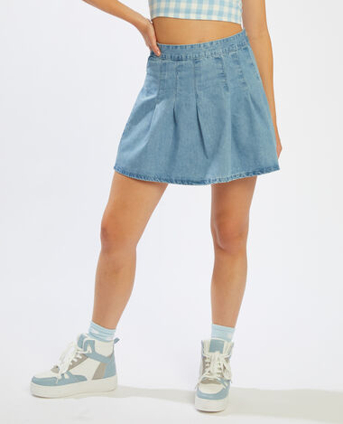 Jupe patineuse bleu - Pimkie