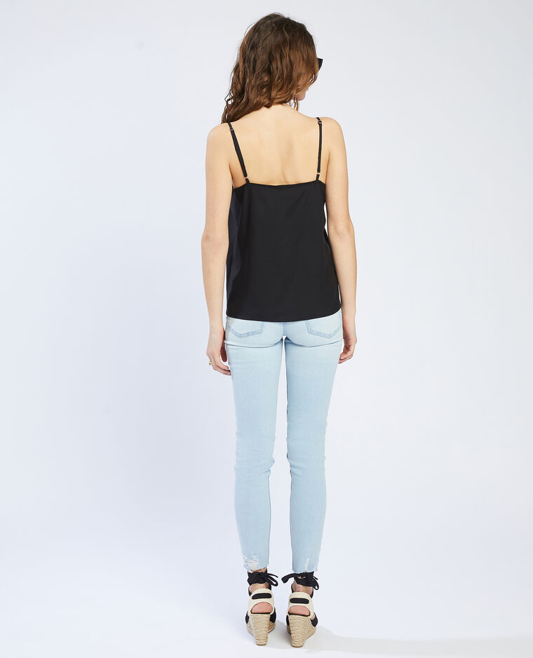 Top à bretelles dentelle gris - Pimkie