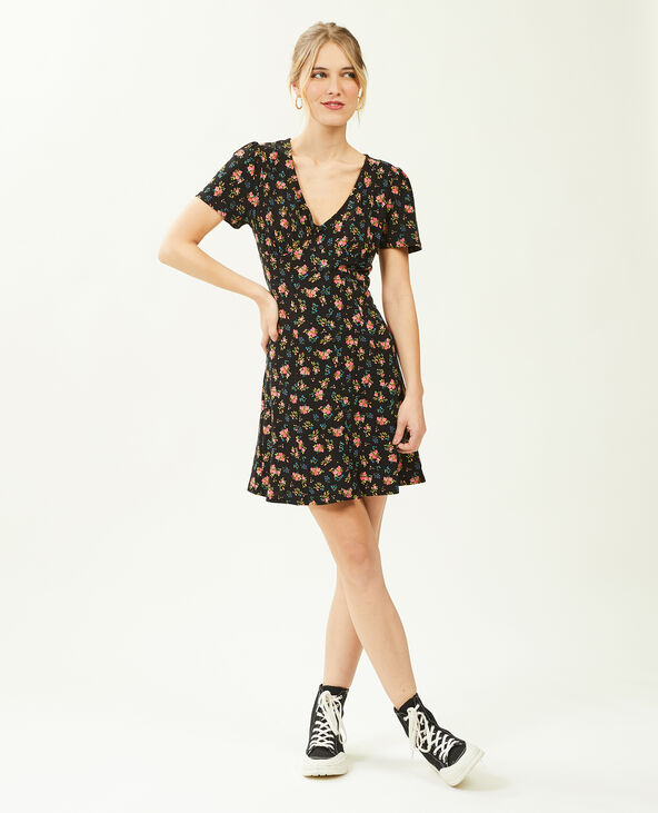 Robe courte avec boutons gris - Pimkie