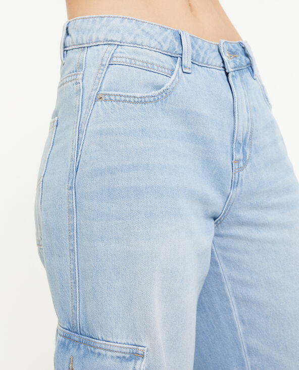 Jean cargo large bleu - Pimkie
