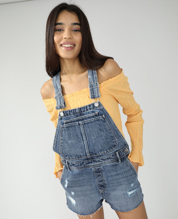 Salopette jeans deals pantaloncini