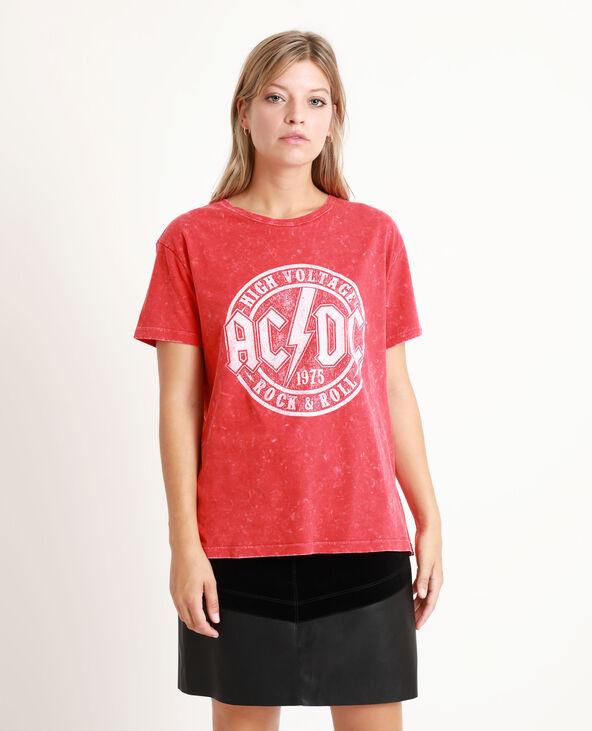 T-shirt AC/DC rouge - Pimkie