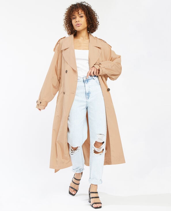 Trench long oversize rose - Pimkie