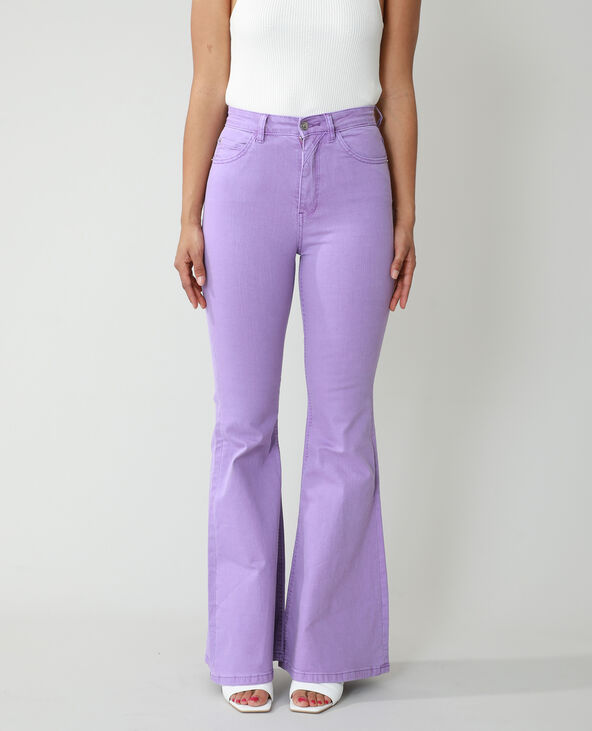 Jean flare high waist violet - Pimkie