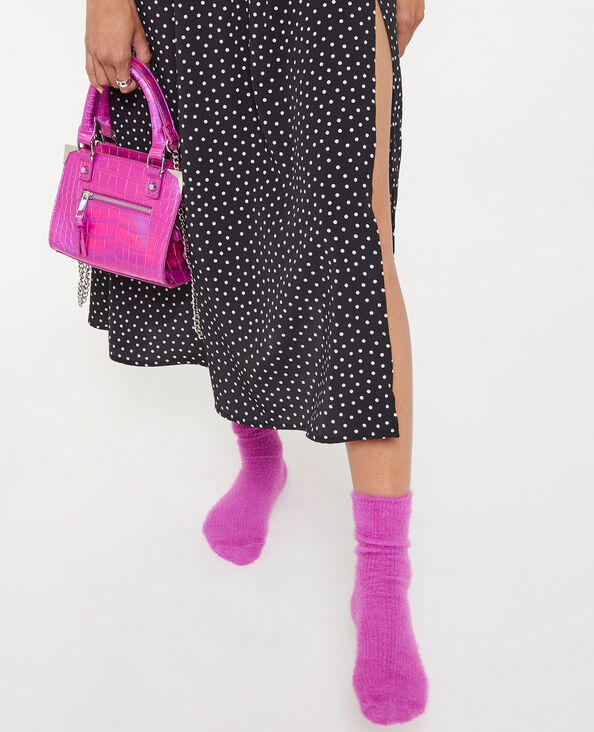 Paire de chaussettes en maille poilue et douce rose - Pimkie