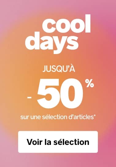 Cool days jusqu'à -50% sur une sélection