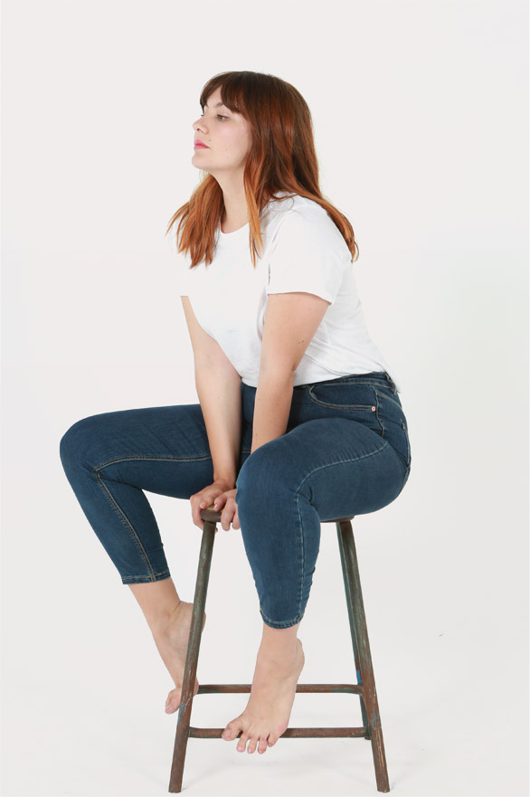 Jean skinny taille haute