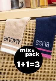 2 paires de chaussettes achetés + 1 paire offerte