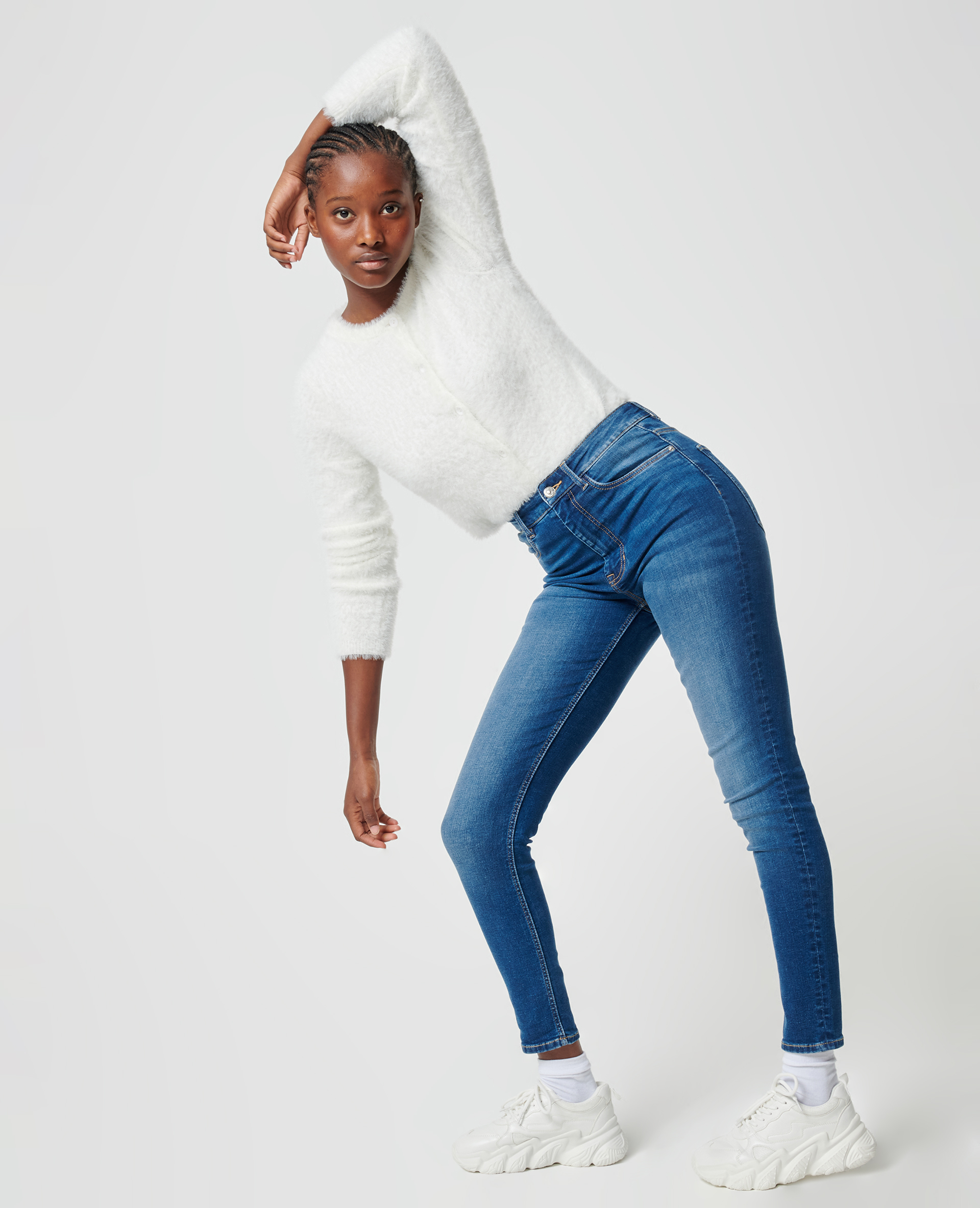 Jean skinny bleu brut - Pimkie