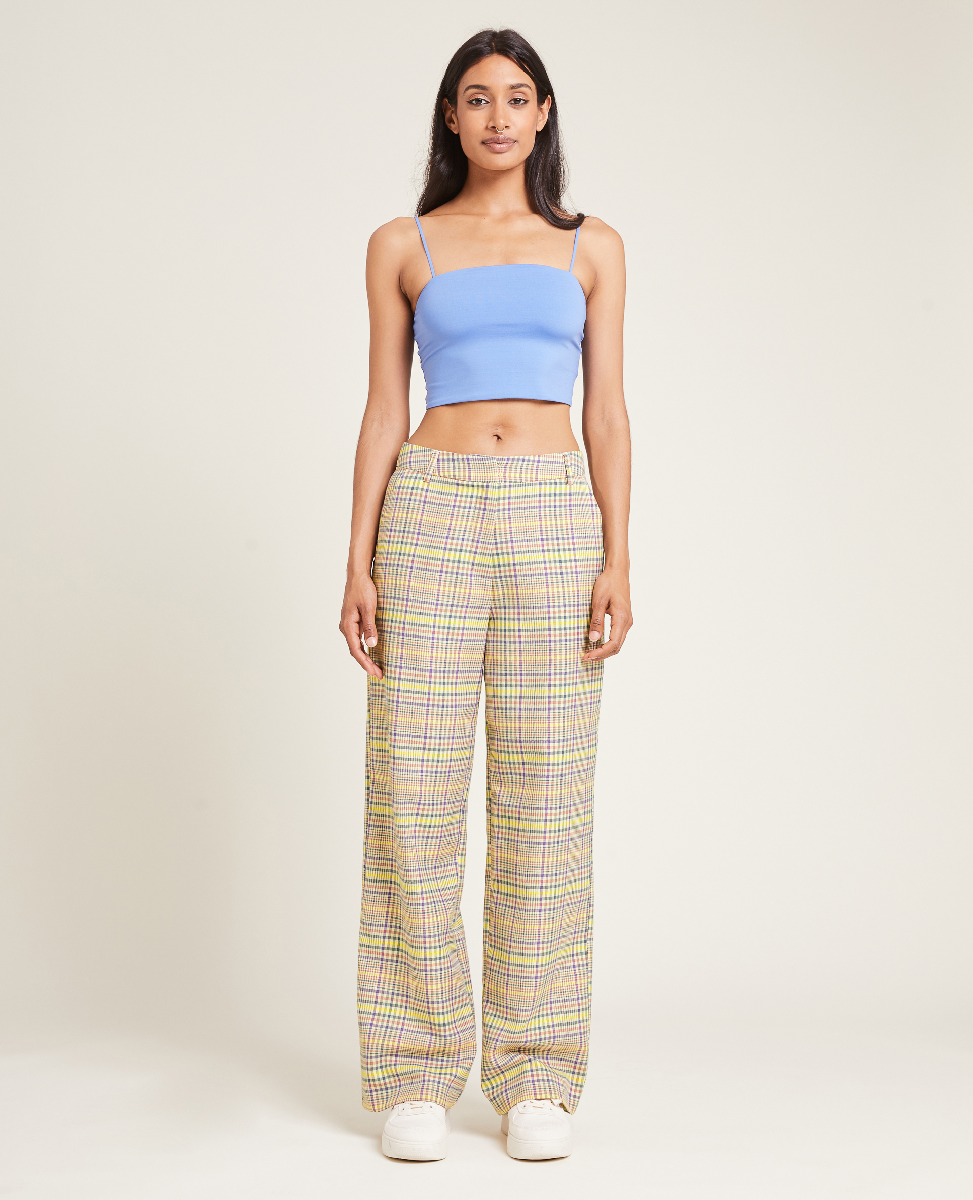 Pantalon large et droit jaune - Pimkie