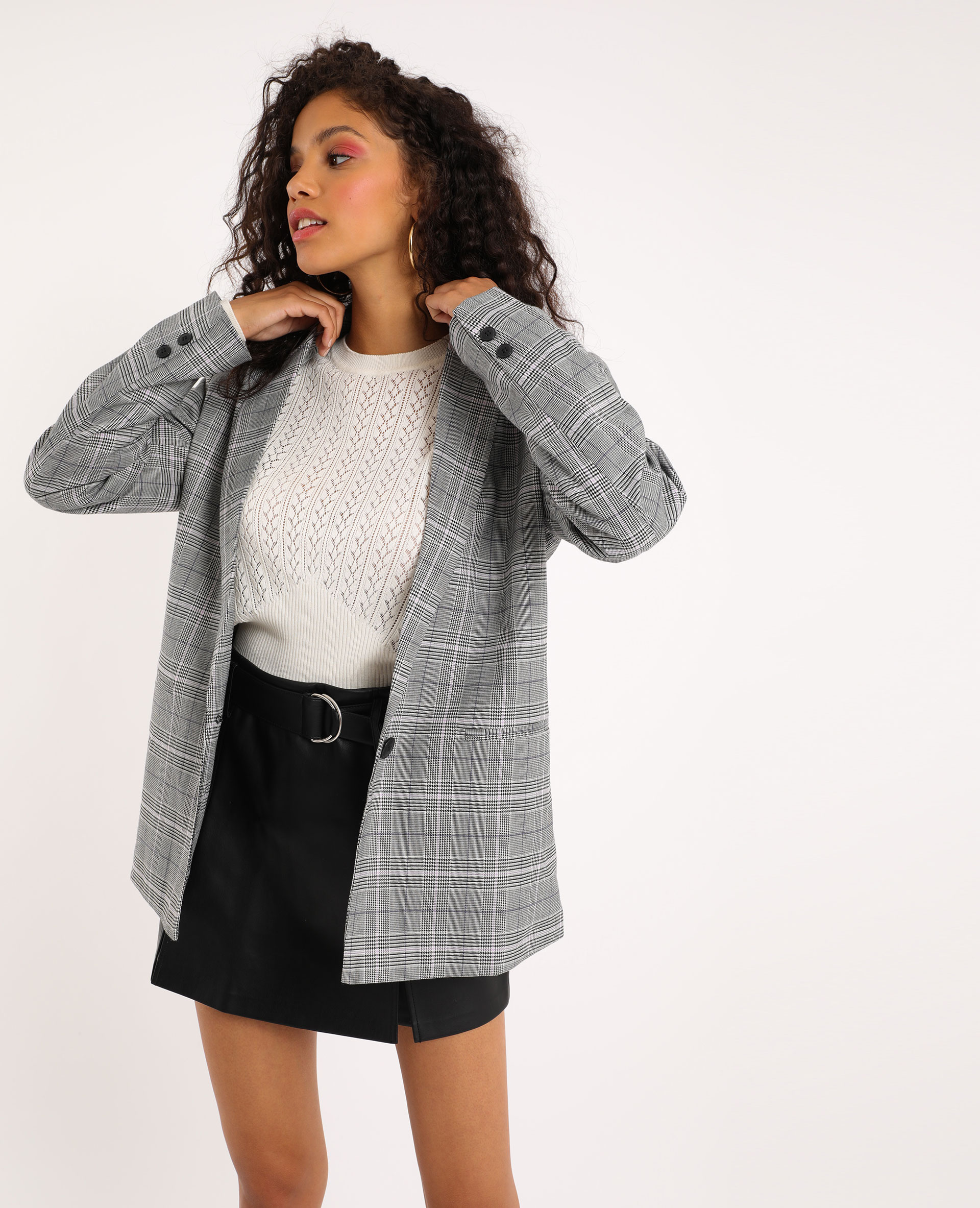 Veste blazer sales a carreaux