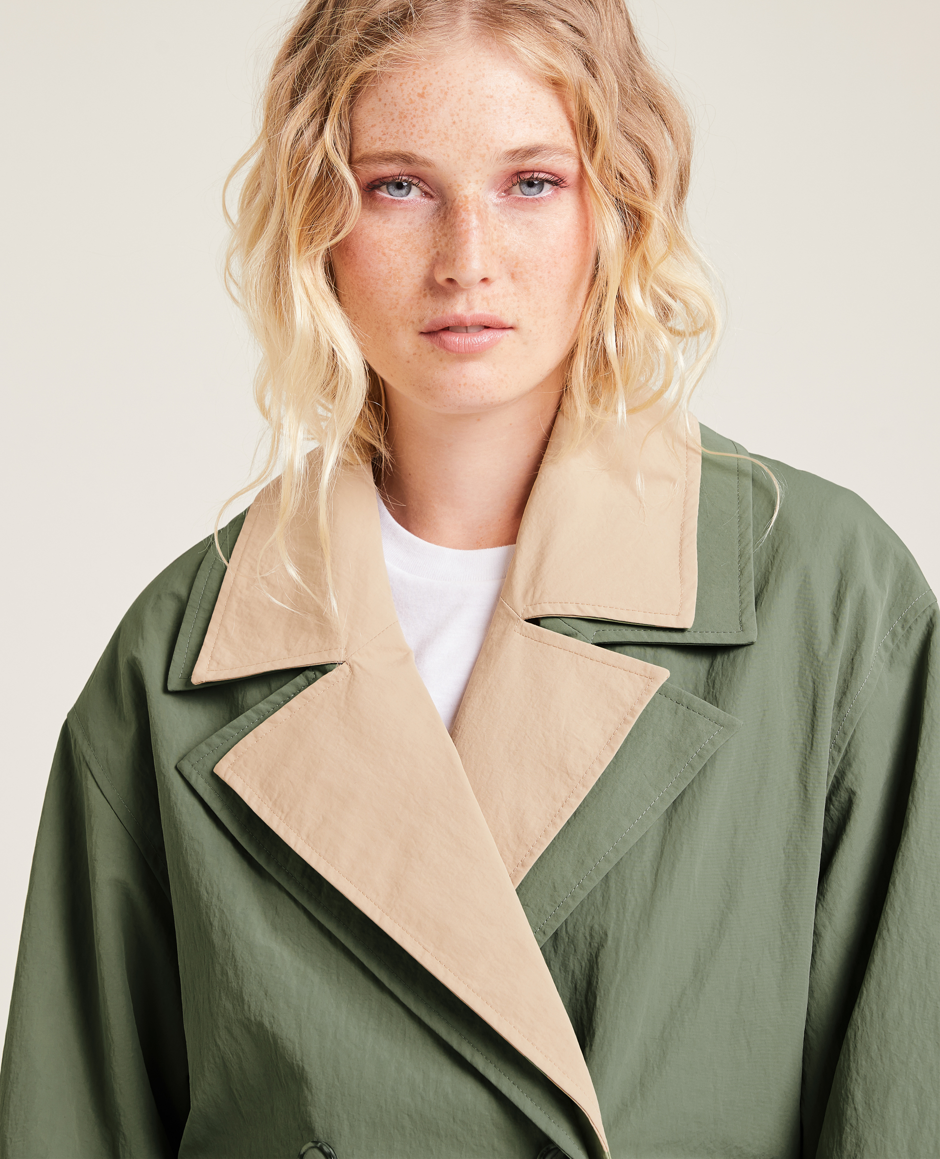 Trench court vert kaki - Pimkie