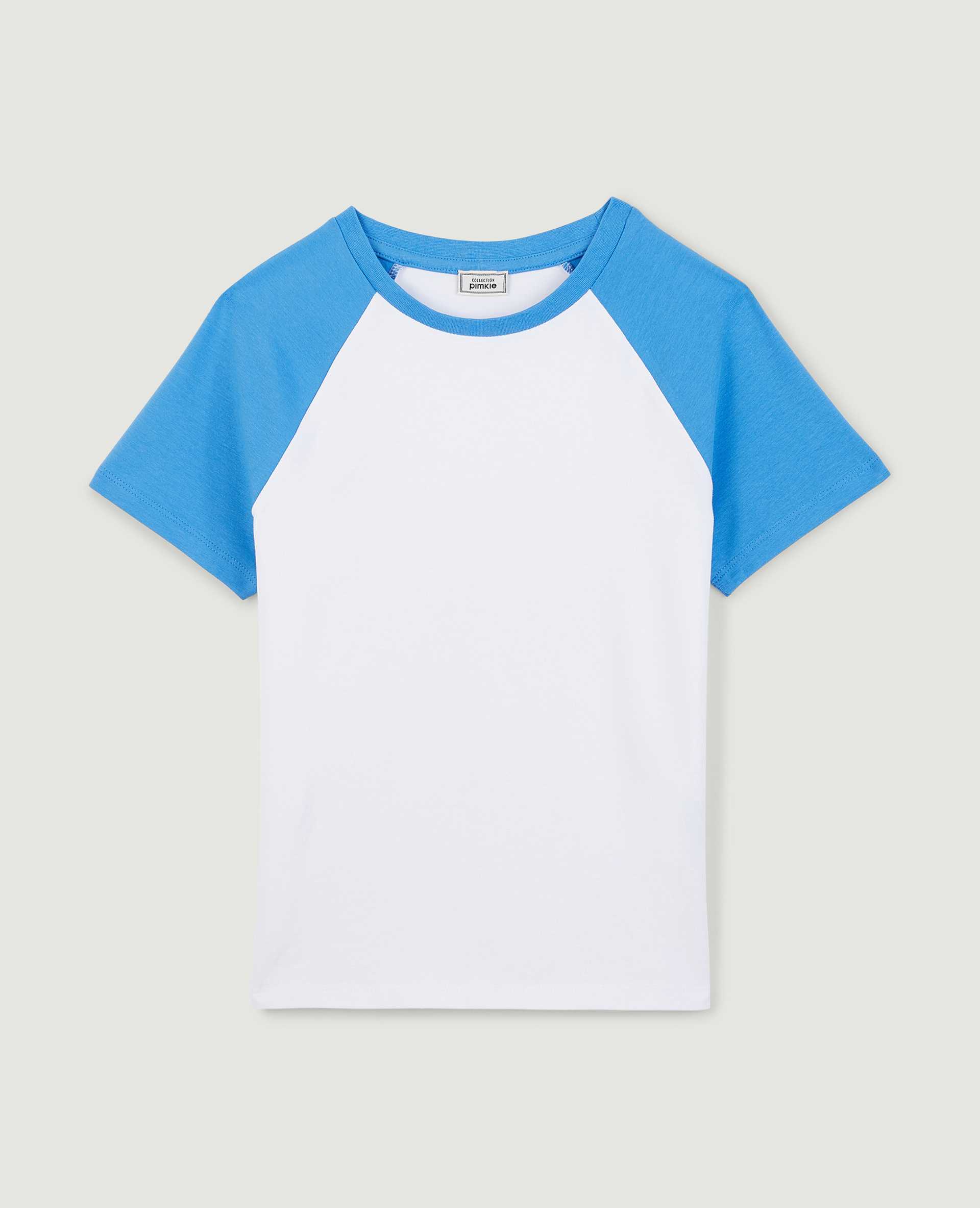 T-shirt bicolore bleu - Pimkie