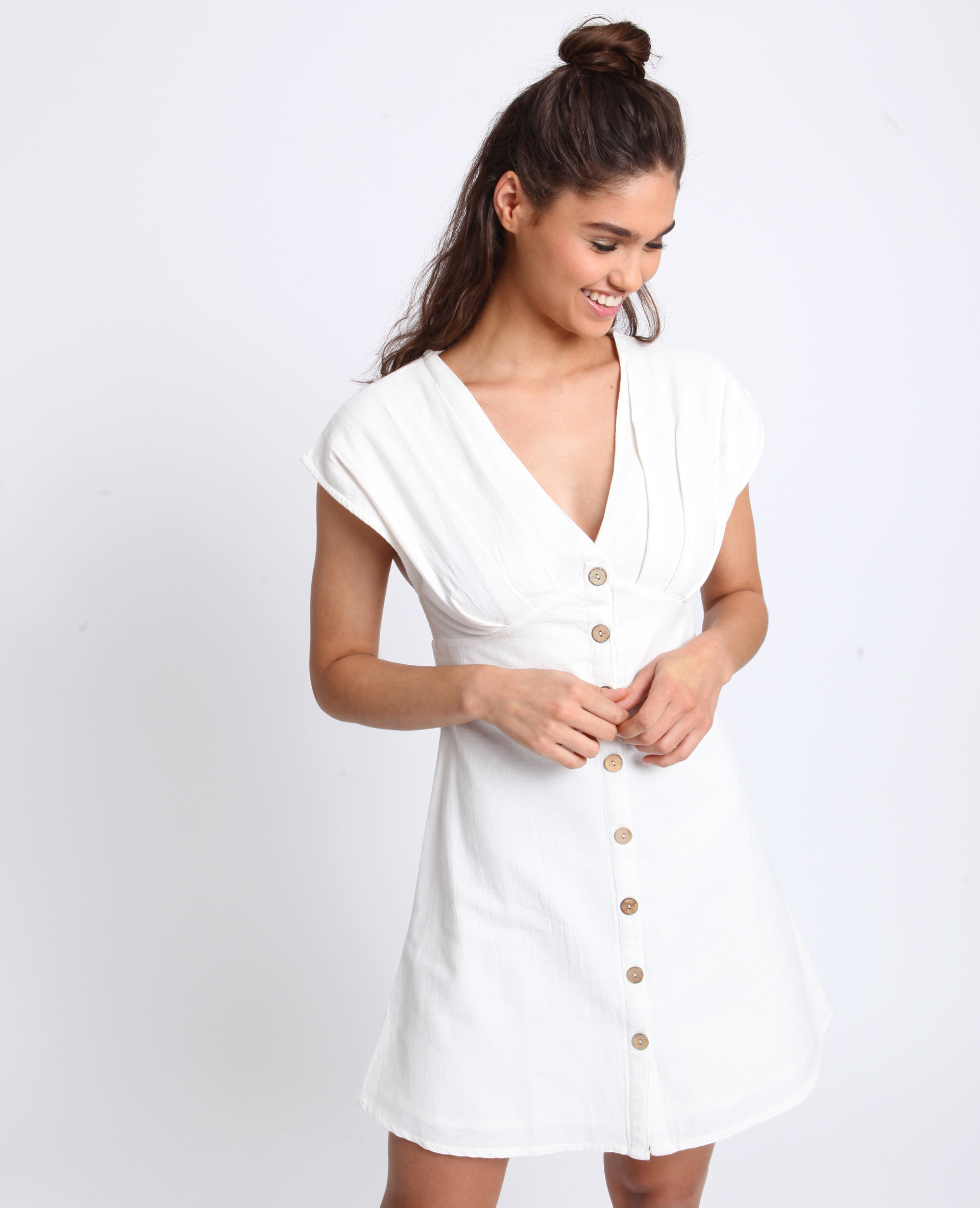 Robe boutonn e