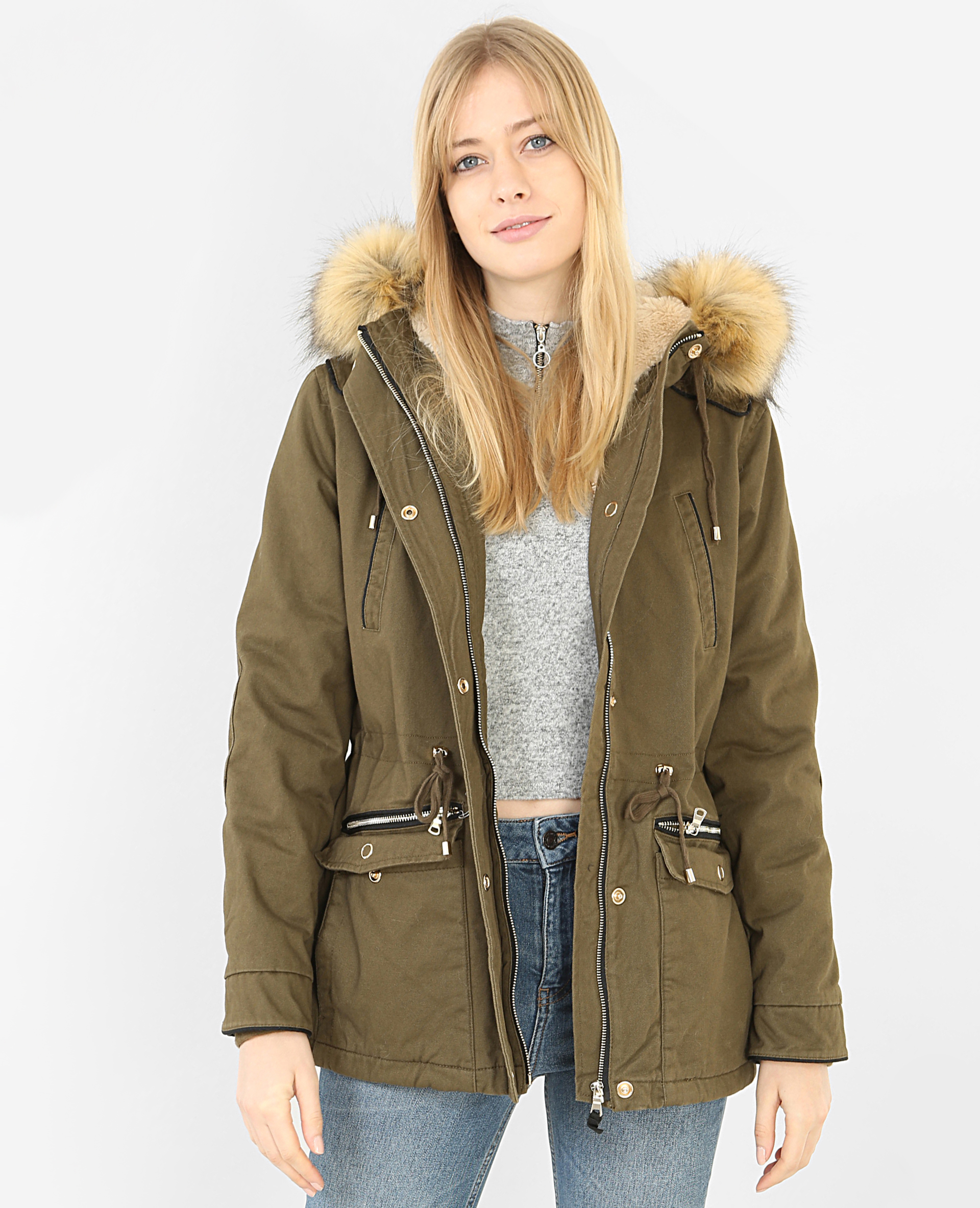 parka femme coton