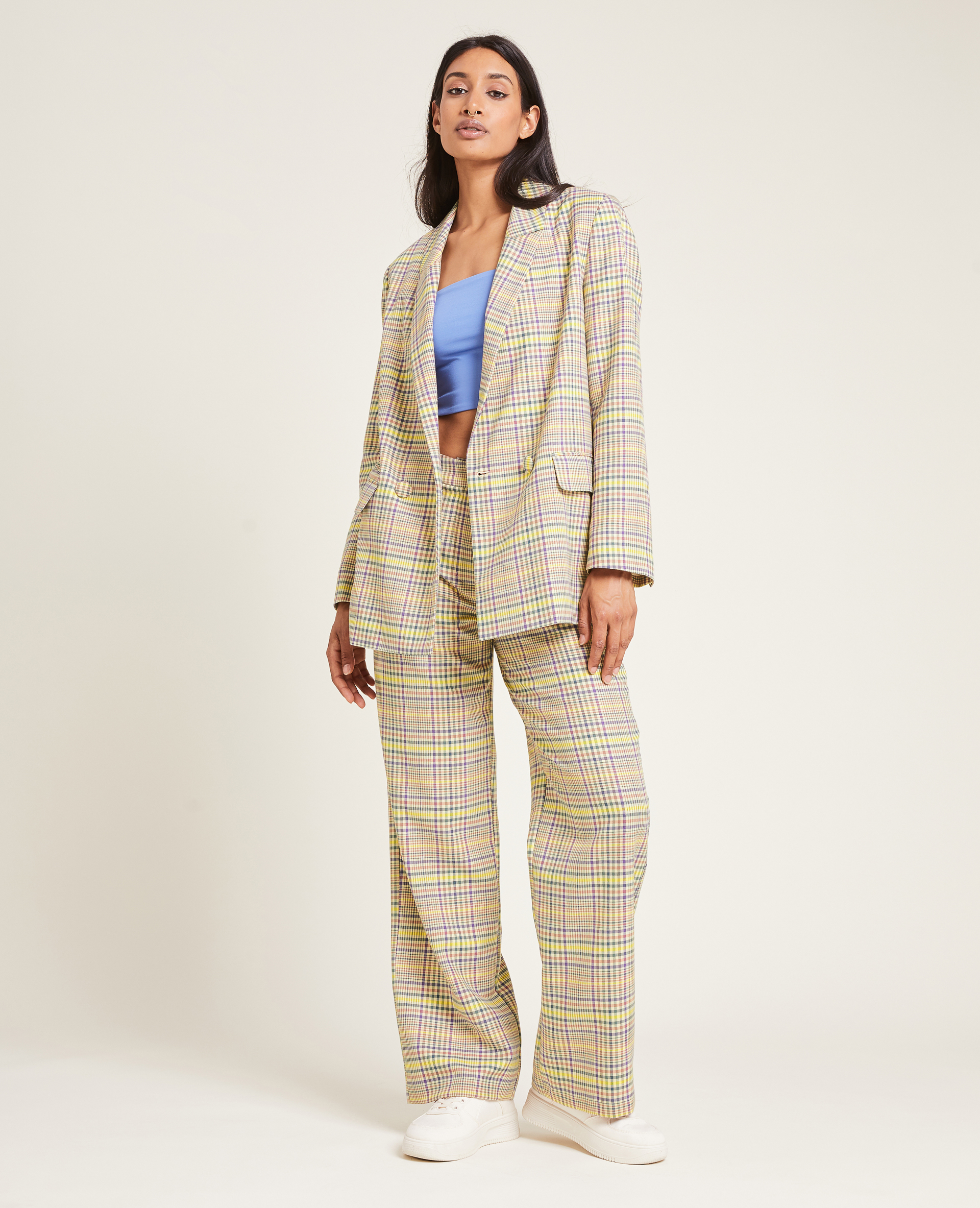 Pantalon large et droit jaune - Pimkie