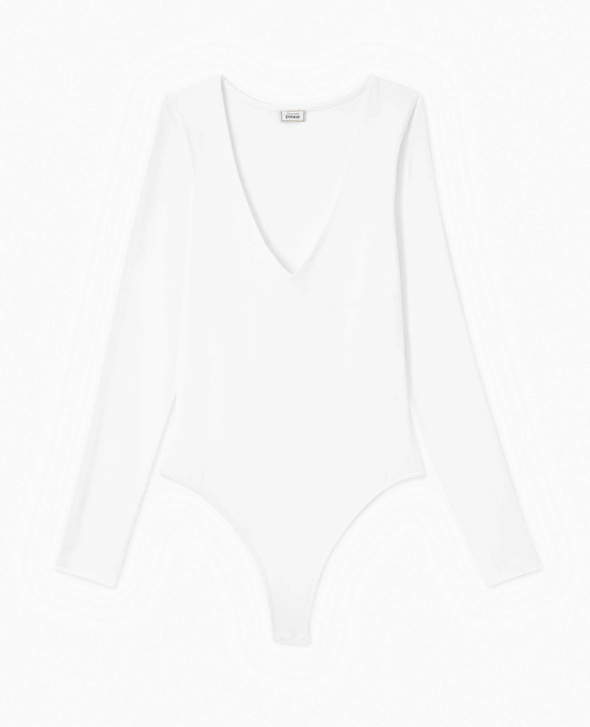 Body manches longues col V blanc - Pimkie
