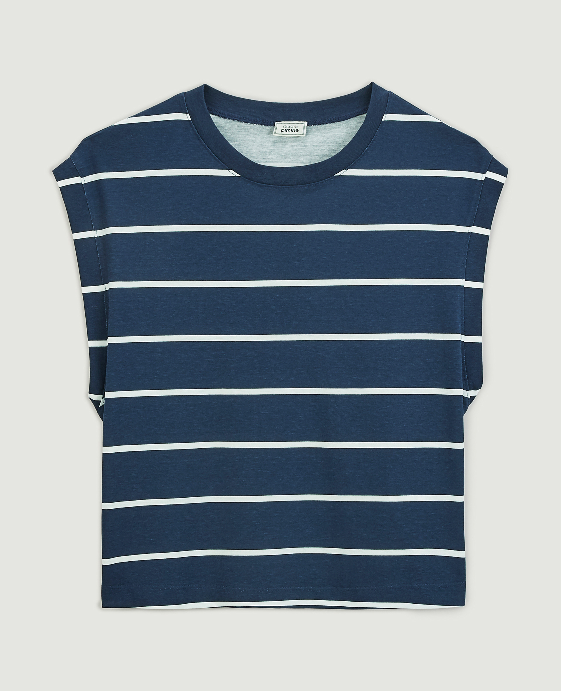 T-shirt sans manches bleu marine - Pimkie