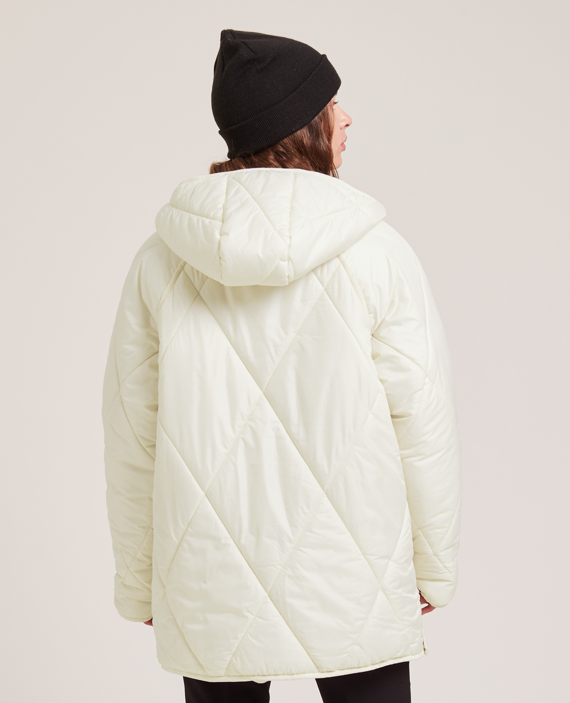 Veste matelassée avec capuche écru - Pimkie