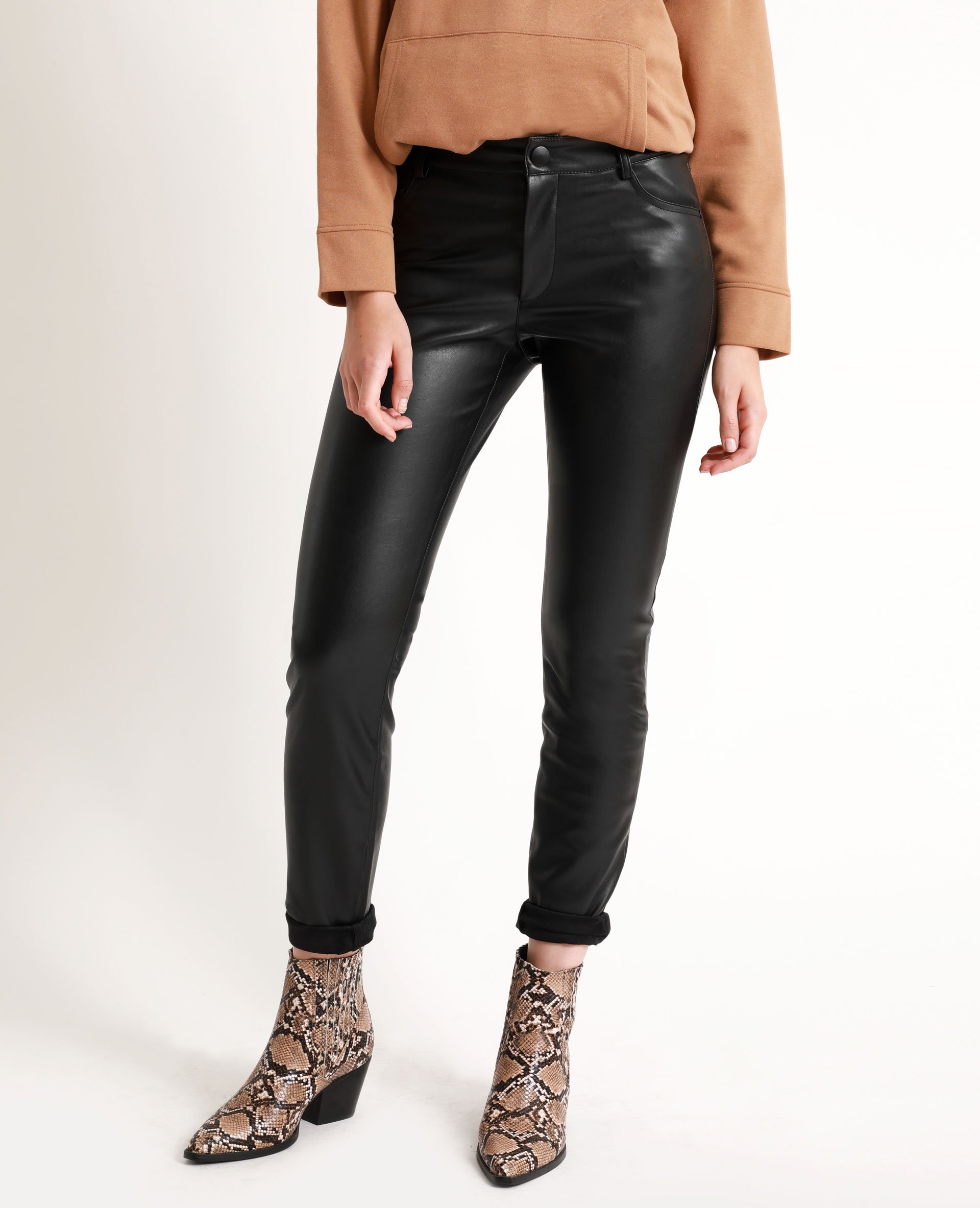 Tregging cheap simili cuir