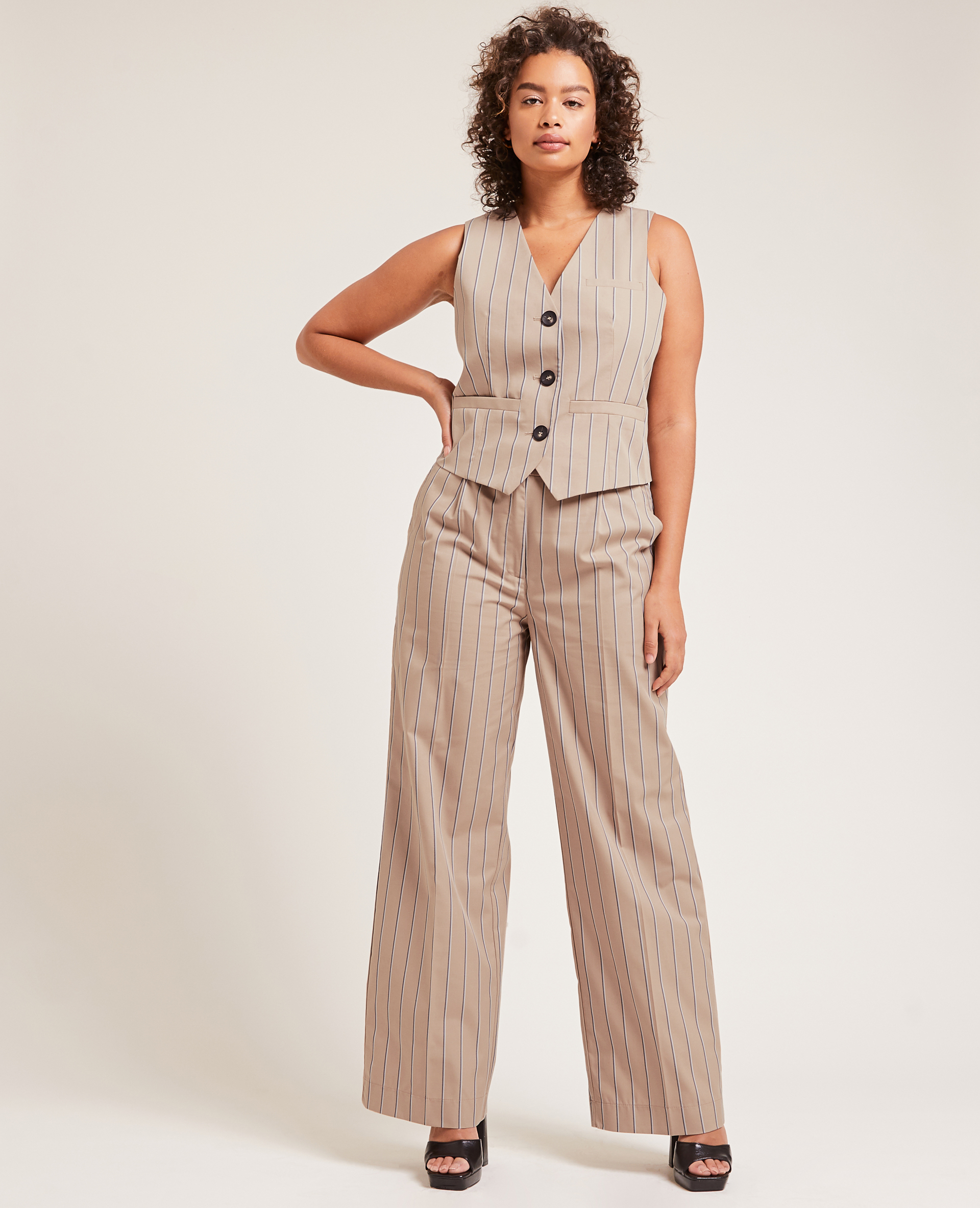 Gilet sans manches boutonné blanc - Pimkie