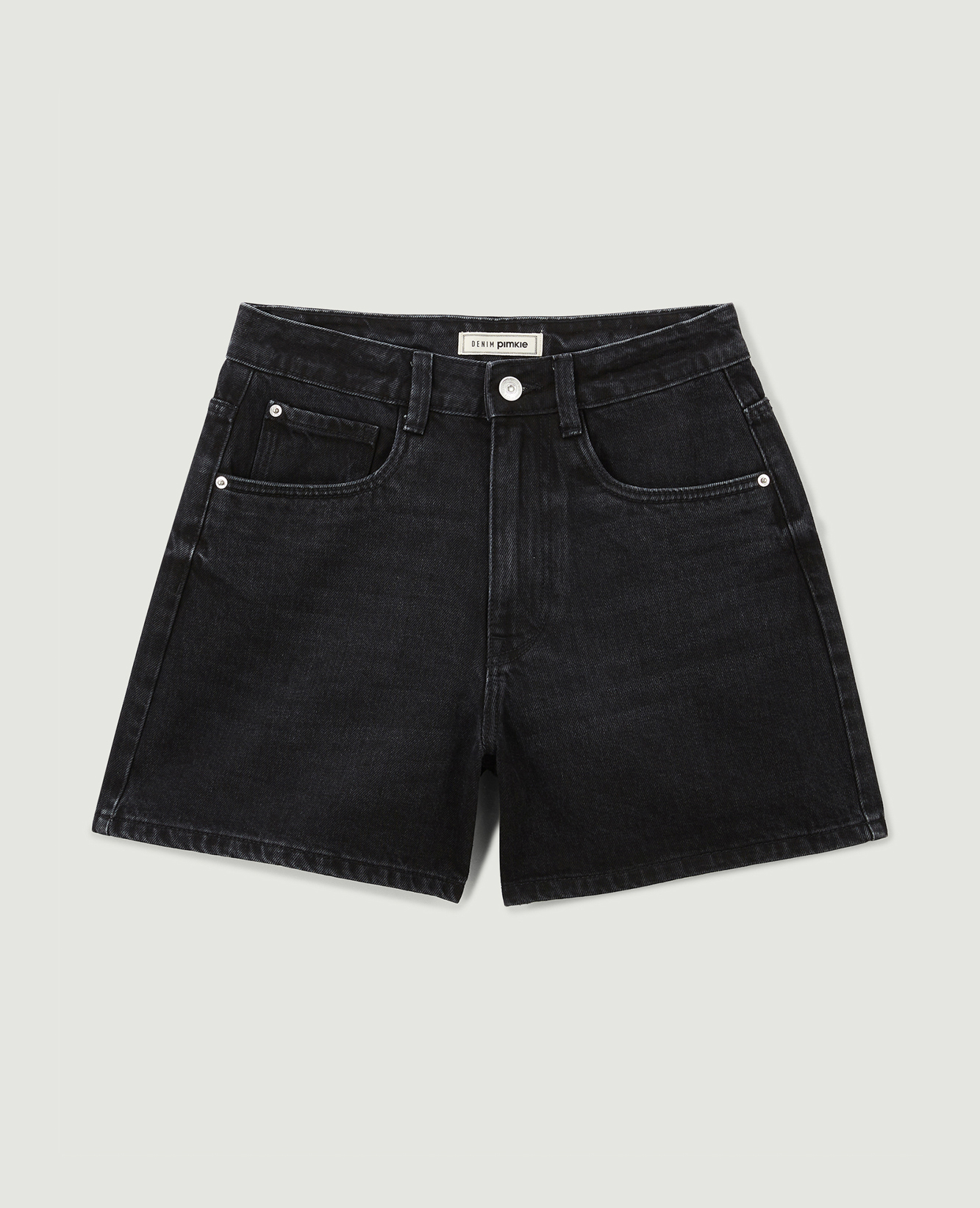 Short en jean taille haute noir - Pimkie