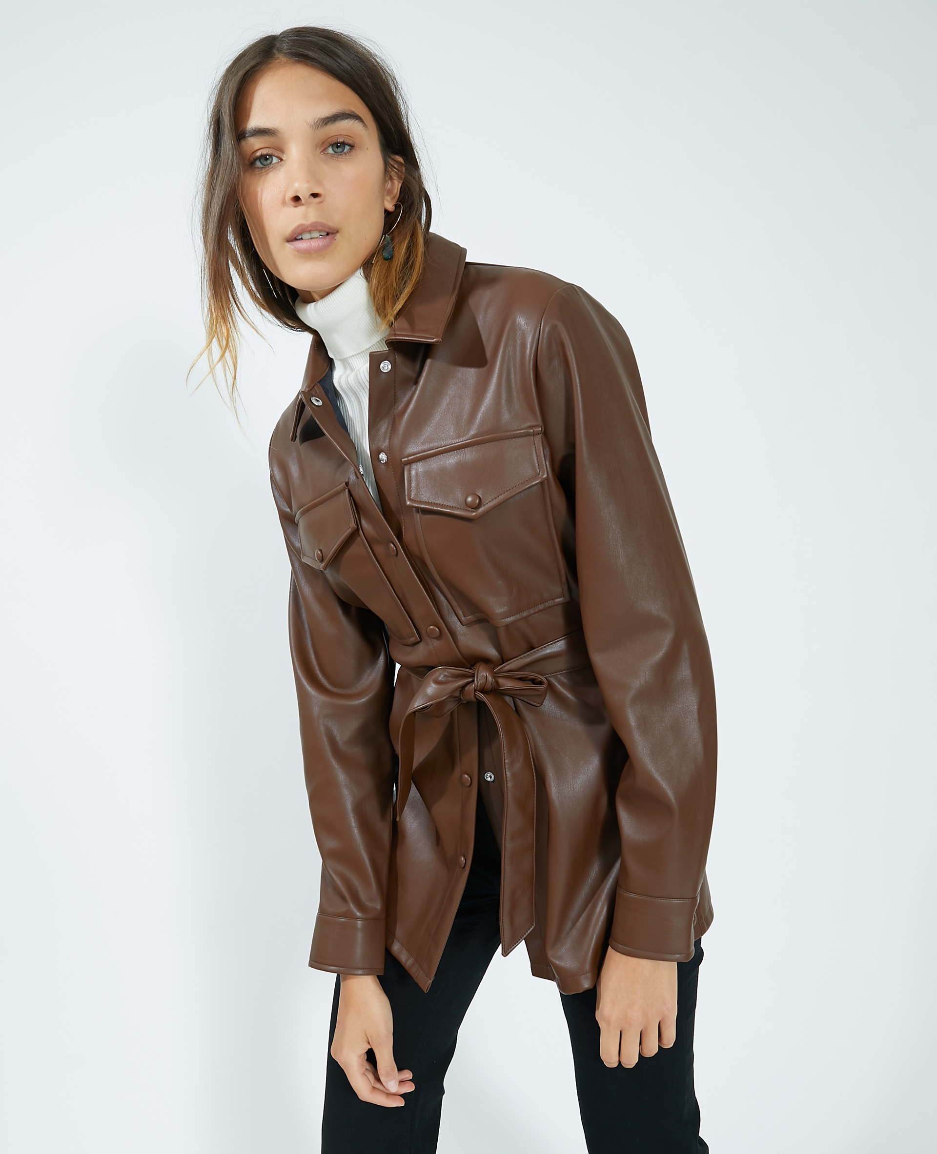 Veste simili cuir