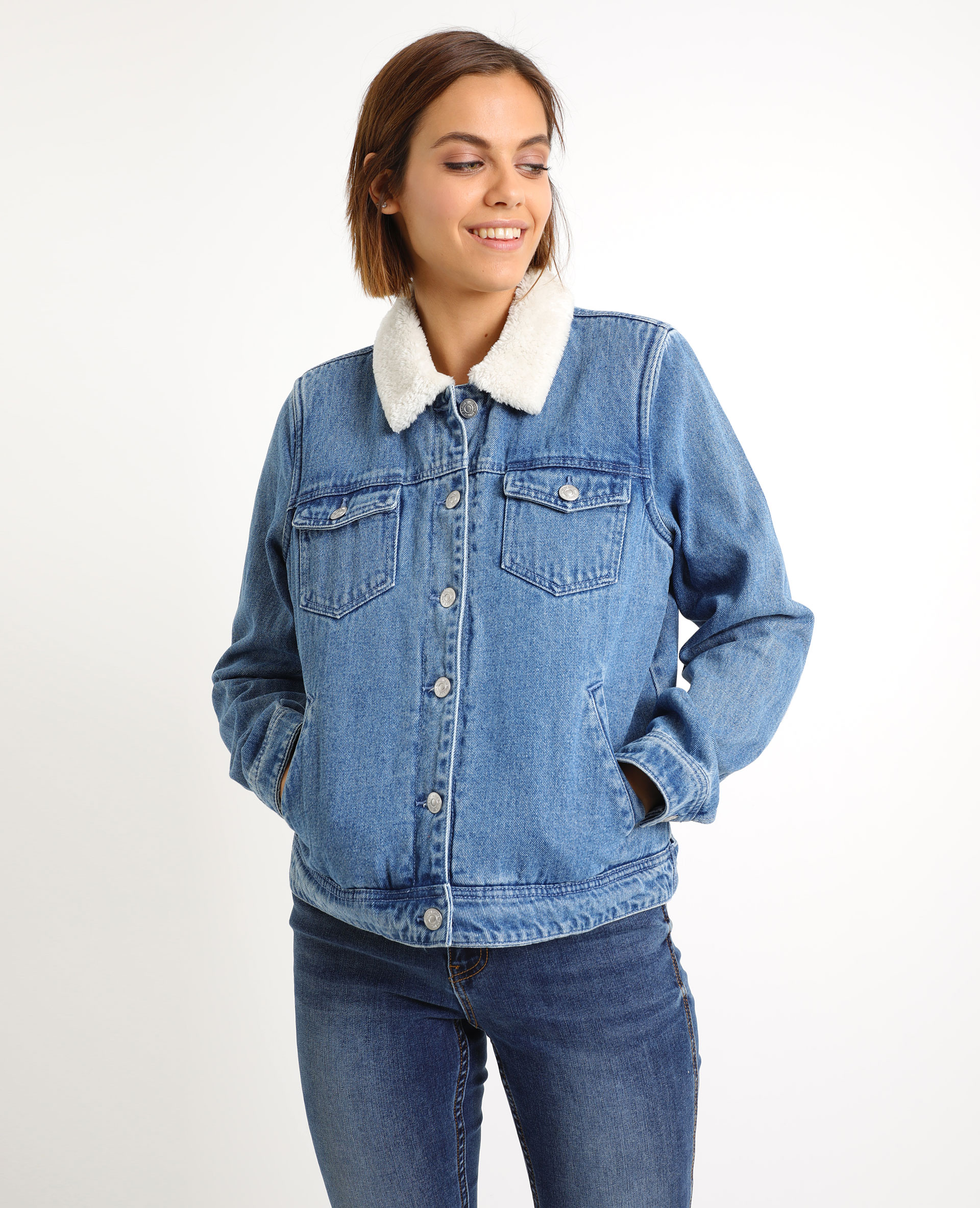 veste en jean prada