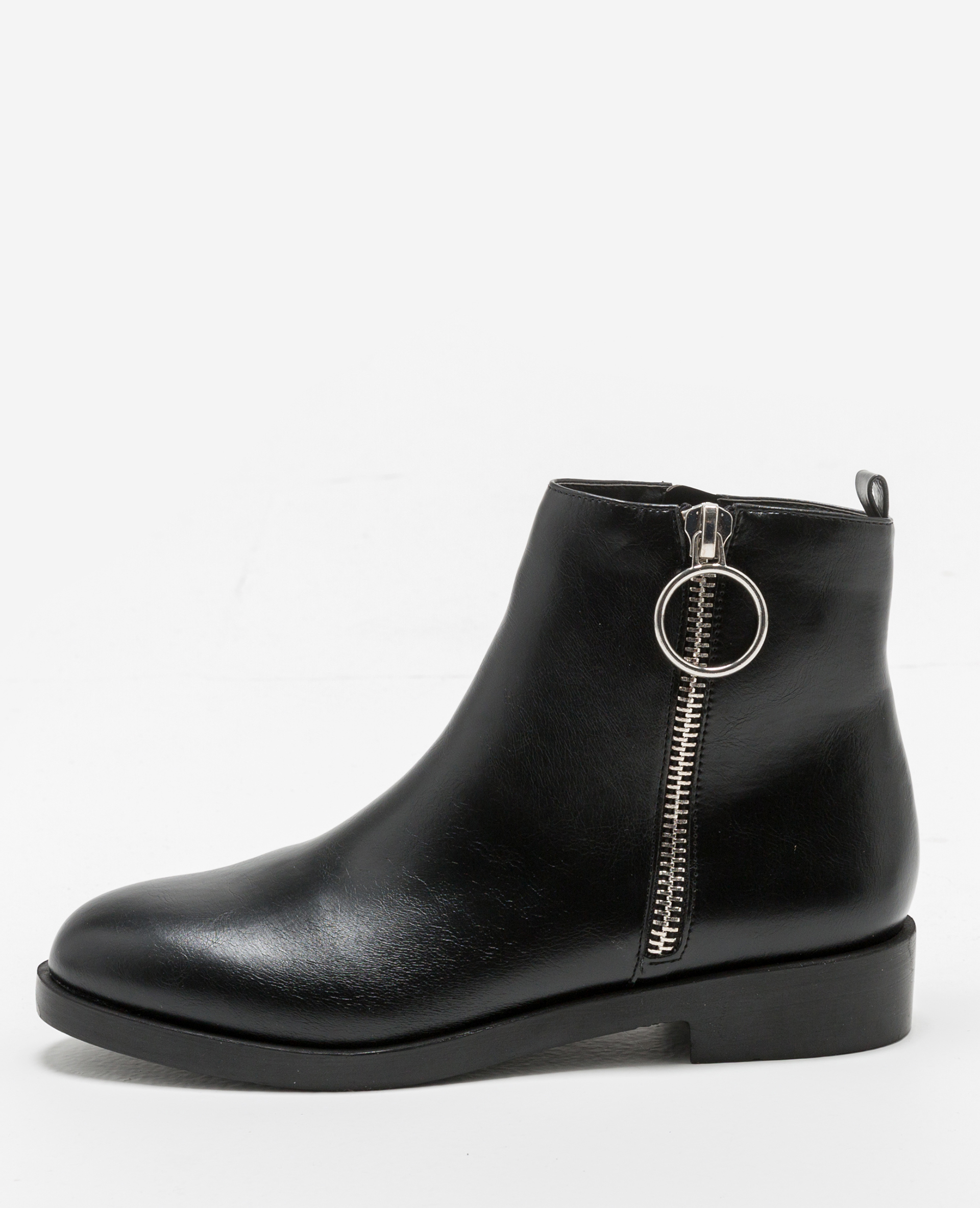 Bottines plates zippées online