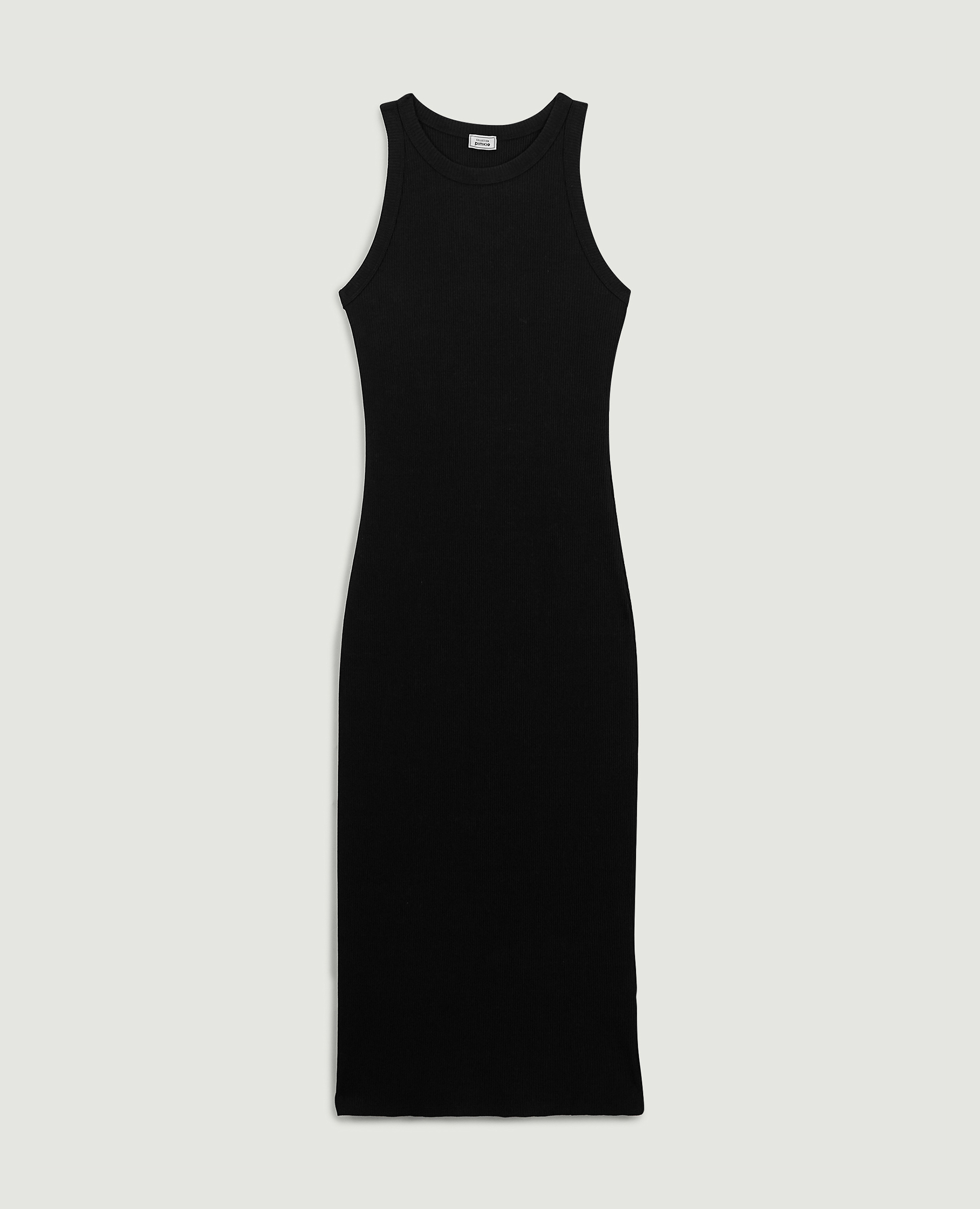 Robe débardeur maille côtelée noir - Pimkie