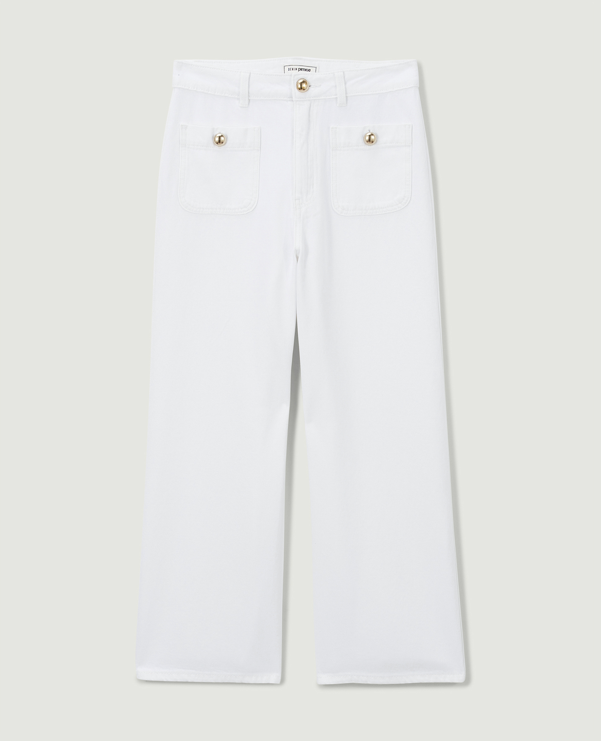 Jean wide taille haute blanc - Pimkie