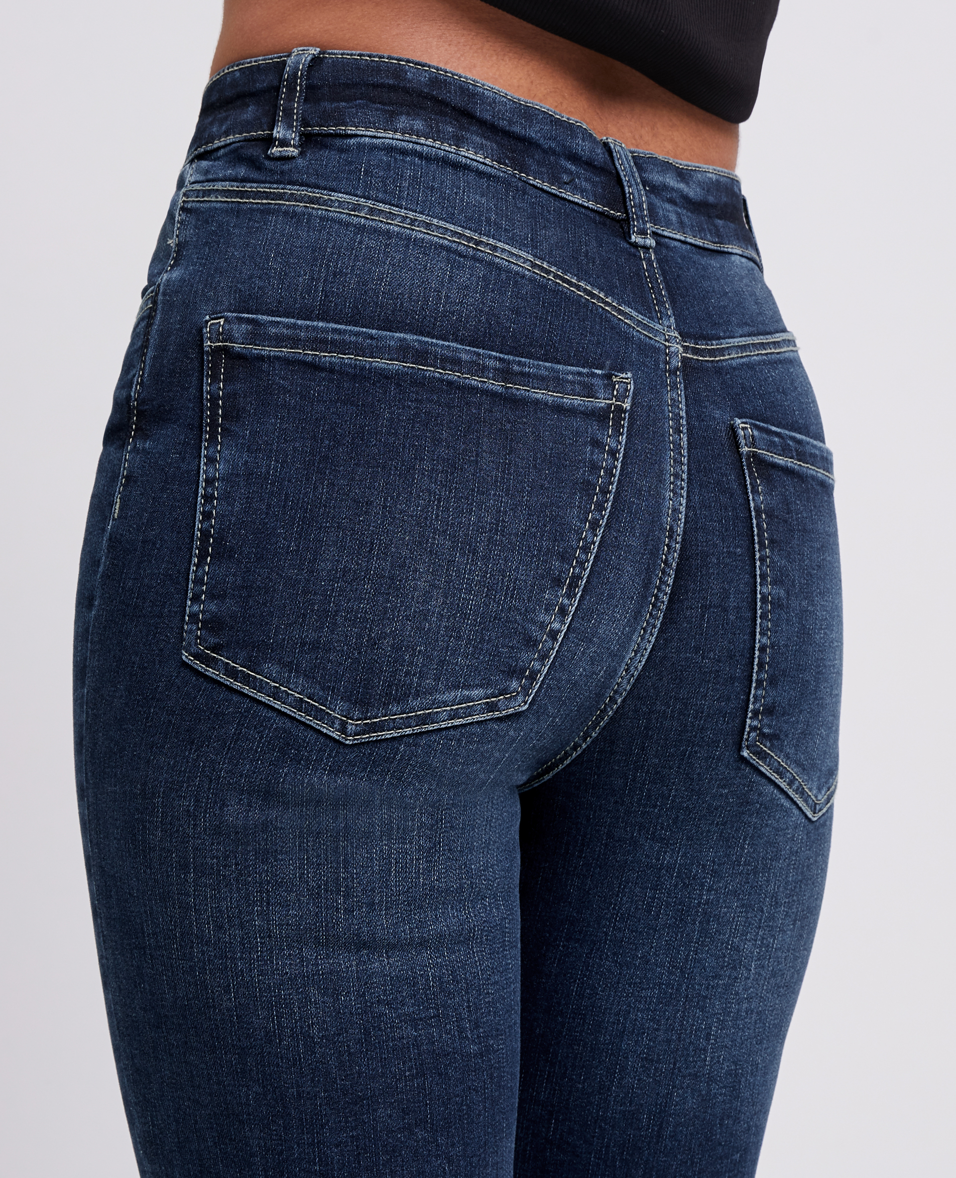 Jean skinny taille haute bleu marine - Pimkie