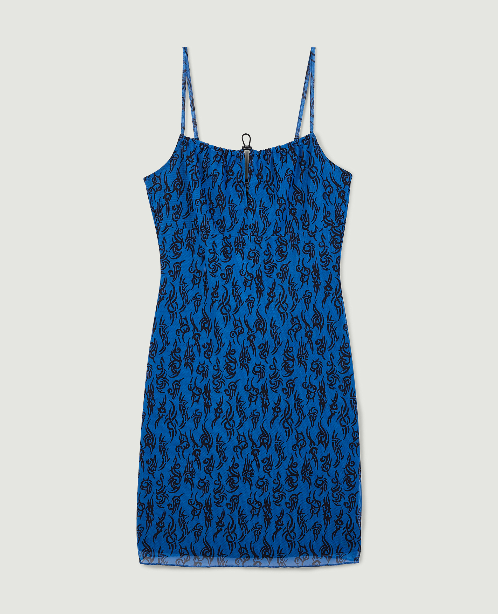 Robe courte motif tribal bleu - Pimkie