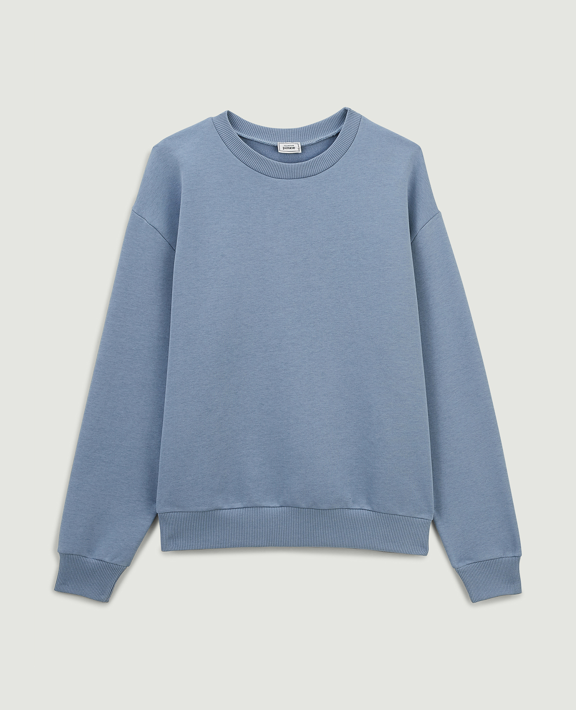 Sweat col rond vert de gris - Pimkie