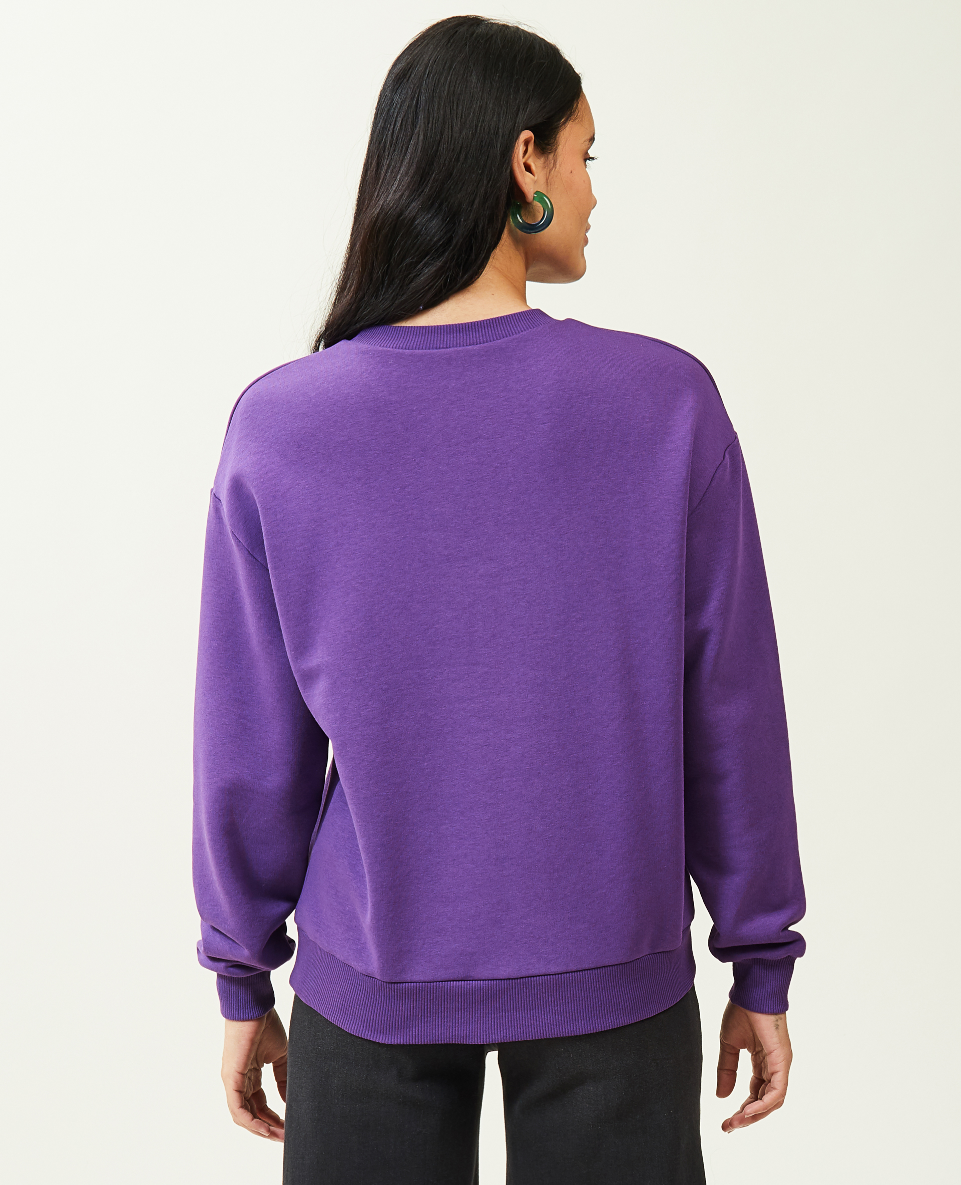 Sweat col rond rose - Pimkie
