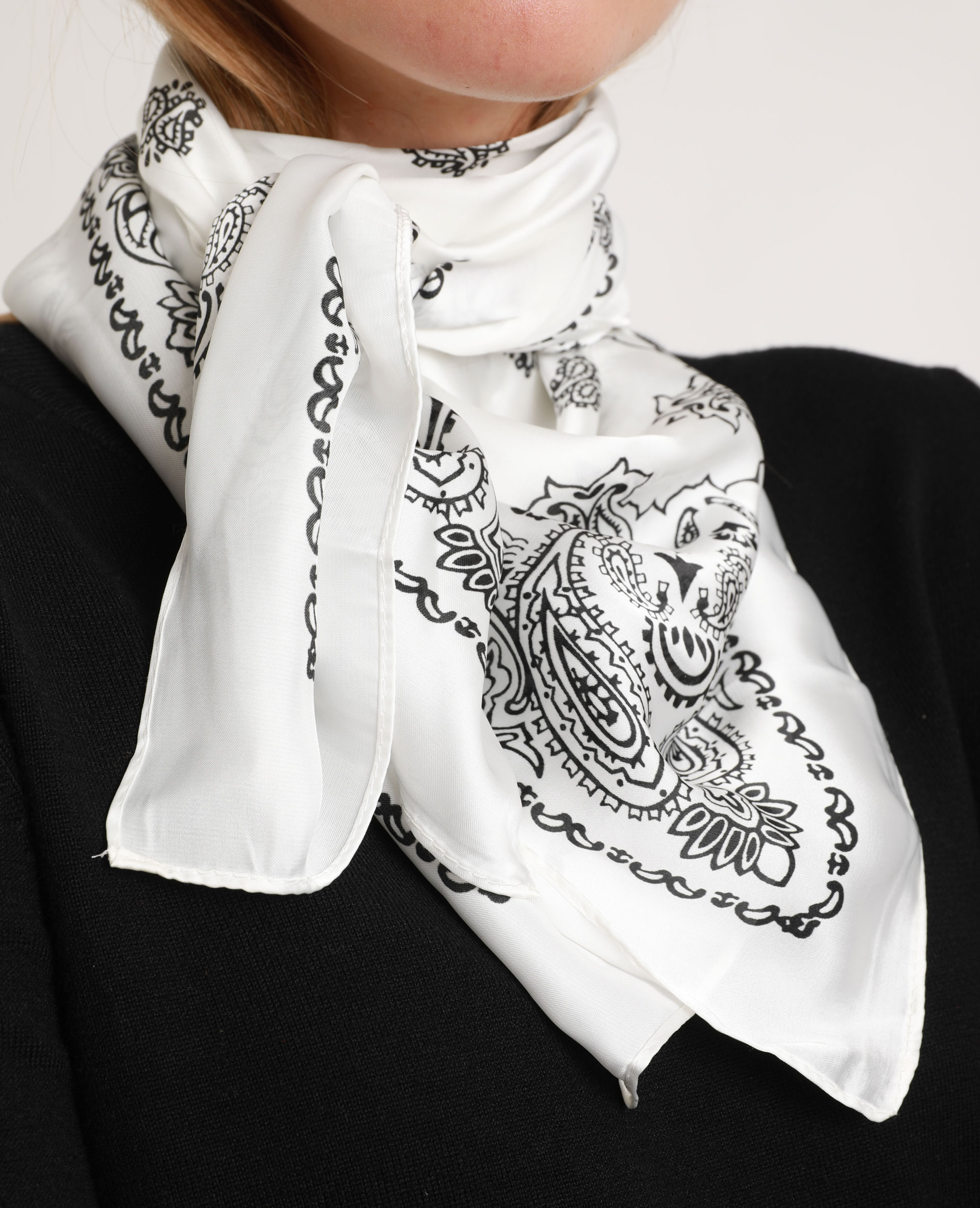 Foulard bandana blanc - 917295900I08 | Pimkie