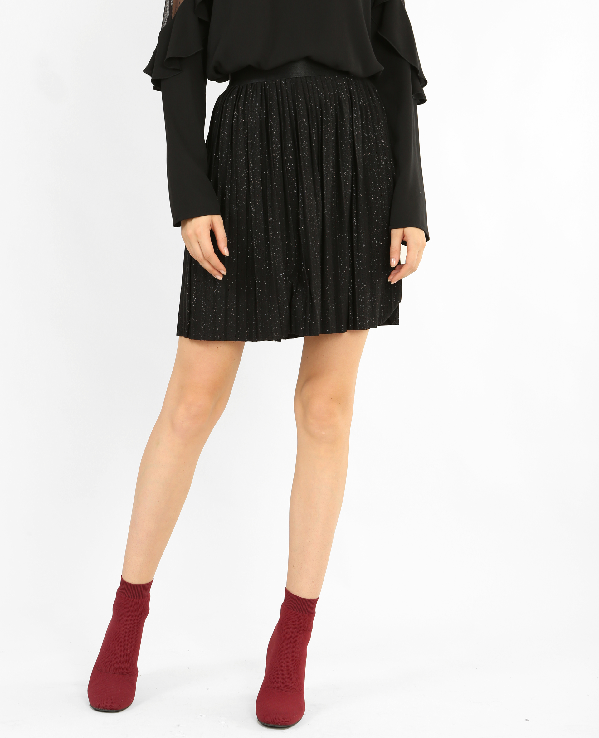 Jupe plissée noire courte store