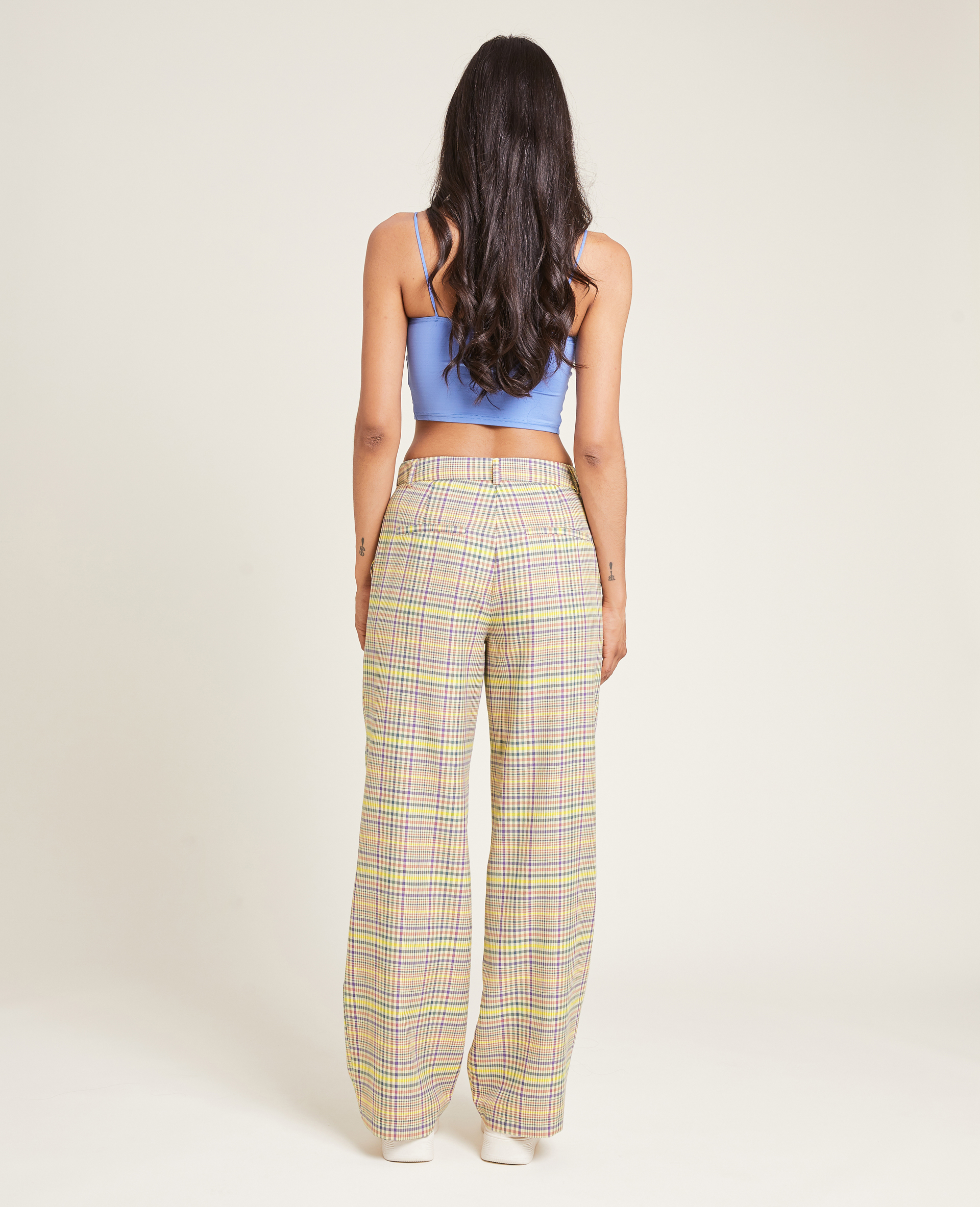 Pantalon large et droit jaune - Pimkie