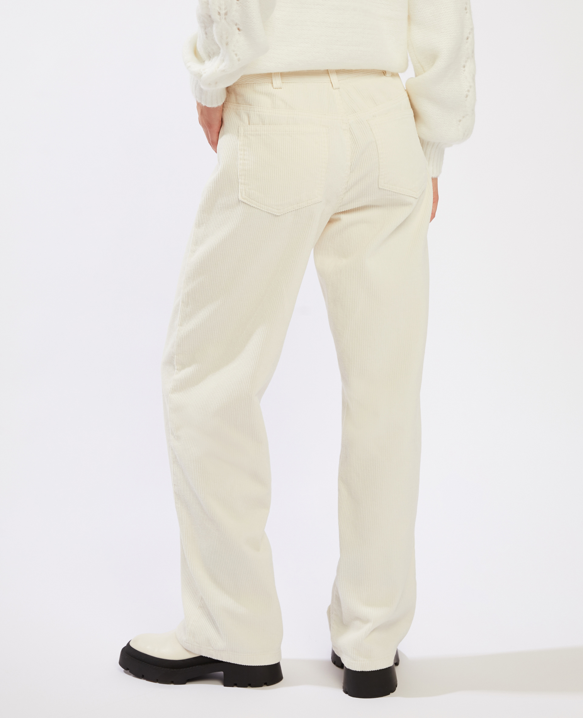 Pantalon velours blanc - Pimkie