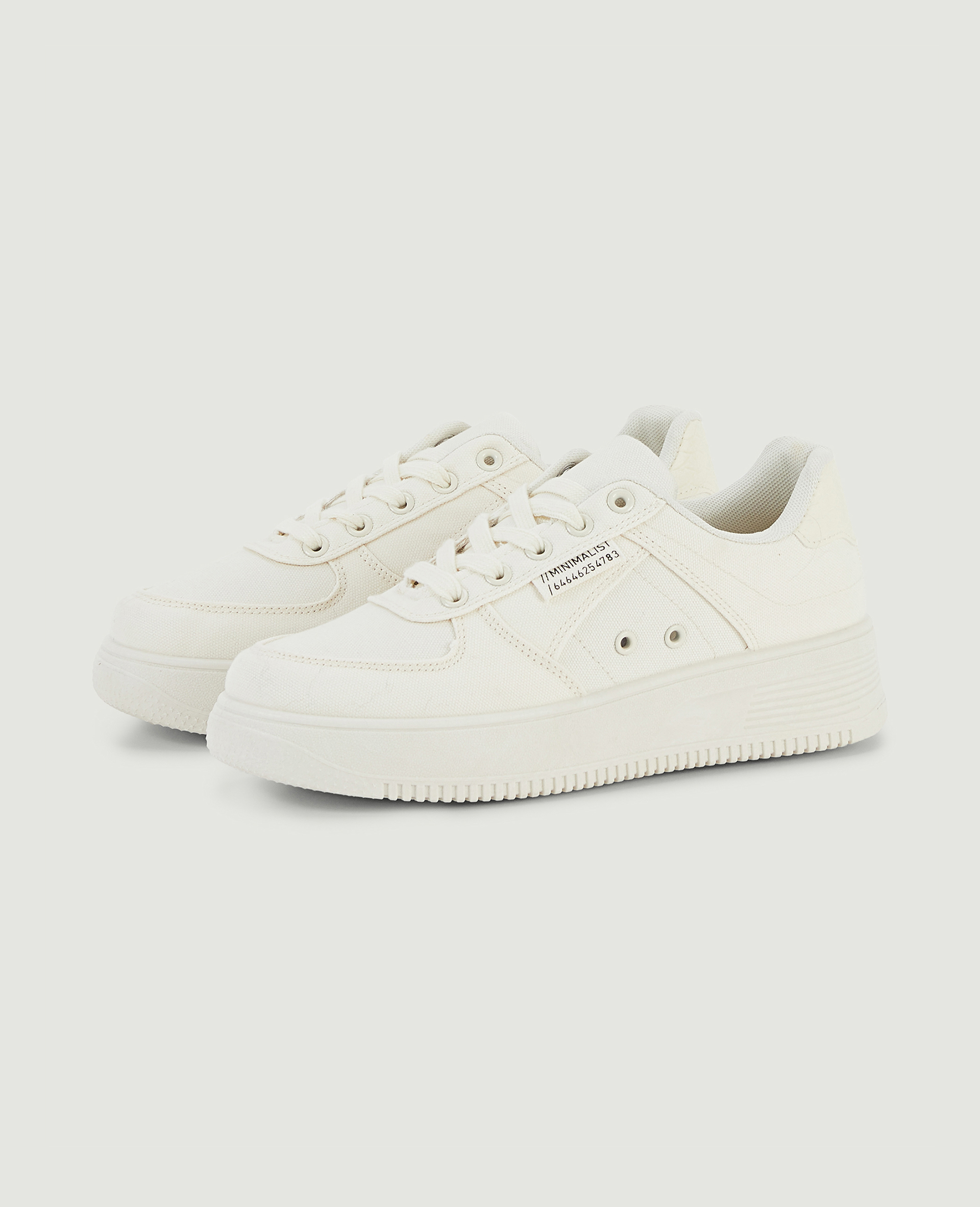 Sneakers en toile blanc - Pimkie