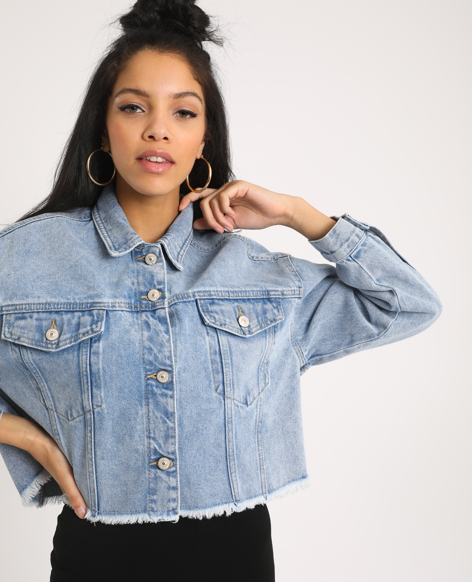 Veste courte en hot sale jean